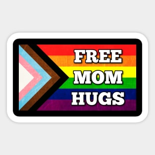 Mom Hugs Pride Flag Sticker